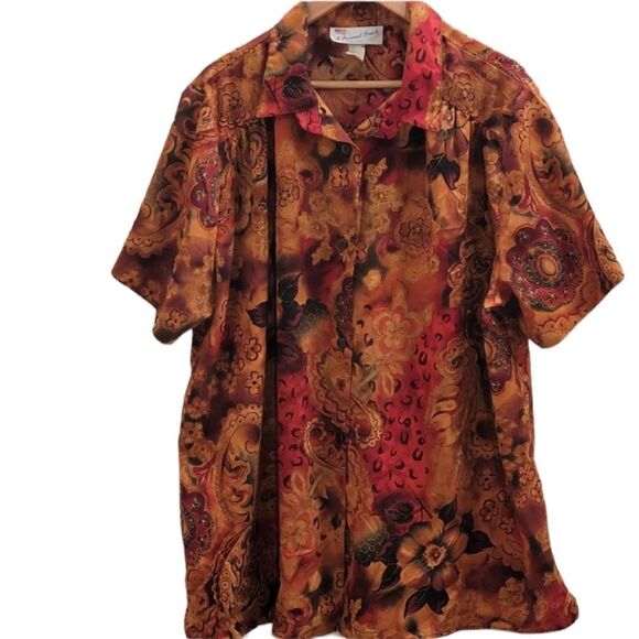 A Personal Touch Womens Size XXL Cool Comfortable Short Sleeve Shirt - Picture 1 of 7